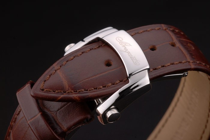 Breguet Classique Complications Stainless Steel Case Brown Leather Strap 80159-6