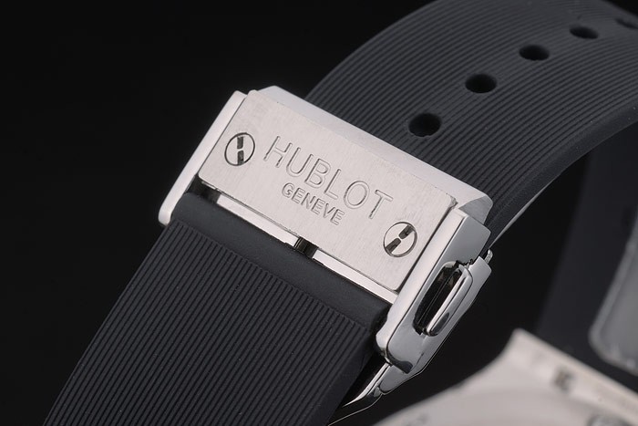Hublot Big Bang Black Rubber Strap Blue Checkered Dial 80199-4