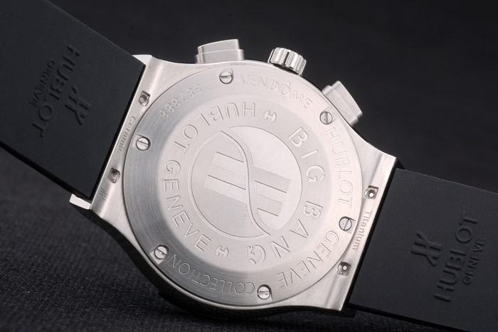 Hublot Big Bang Black Rubber Strap Blue Checkered Dial 80199-6