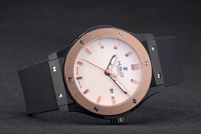 Hublot Big Bang Black Rubber Strap Beige Dial 80200-2