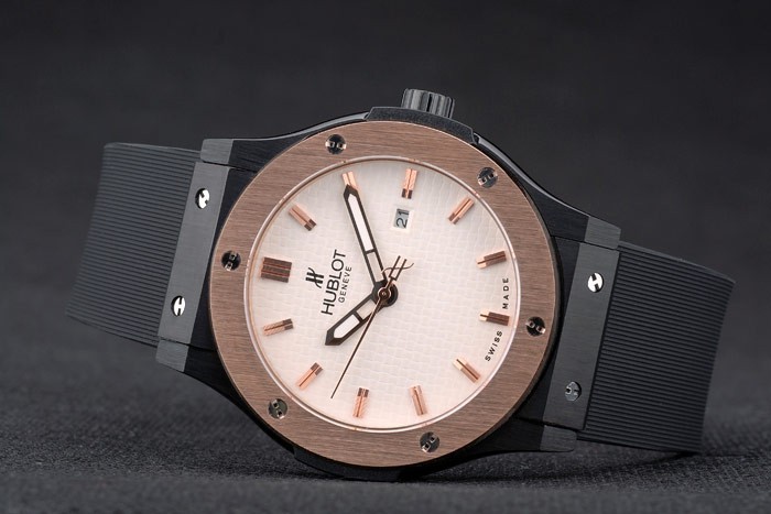 Hublot Big Bang Black Rubber Strap Beige Dial 80200-3