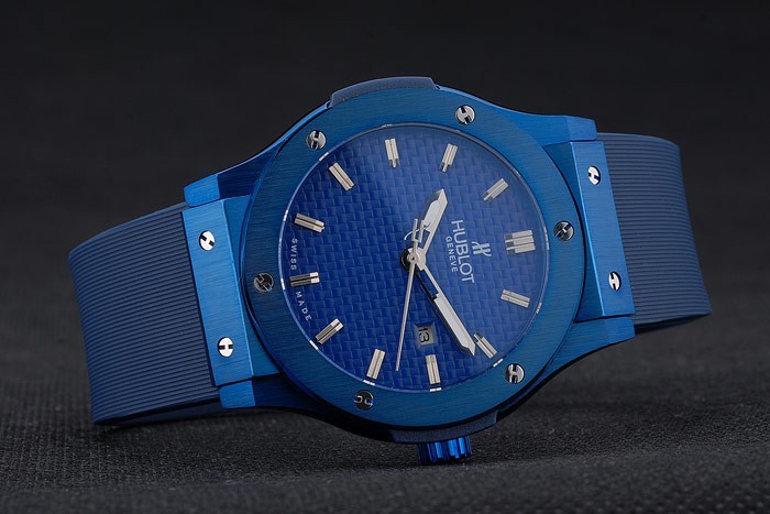 Hublot Big Bang Blue Rubber Strap Blue Checkered Dial 80198-2