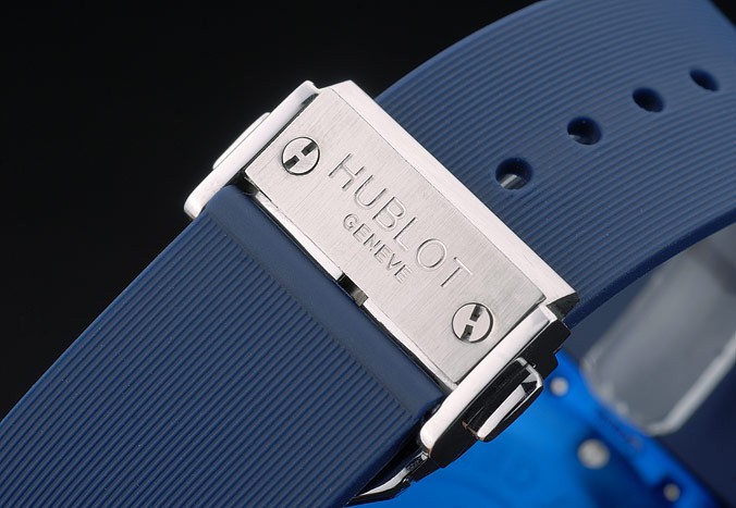 Hublot Big Bang Blue Rubber Strap Blue Checkered Dial 80198-4