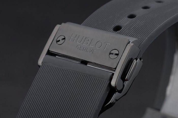Hublot Big Bang Black Rubber Strap Black Checkered Dial 80193-4