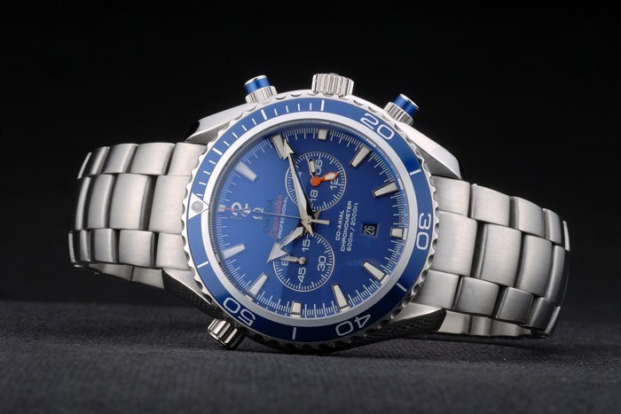 Omega Seamaster Planet Ocean Blue Tachymeter Blue Dial Stainless Steel Strap 80239-2
