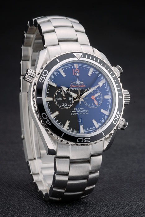 Omega Seamaster Planet Ocean Black Tachymeter Black Dial Stainless Steel Strap 80240-2