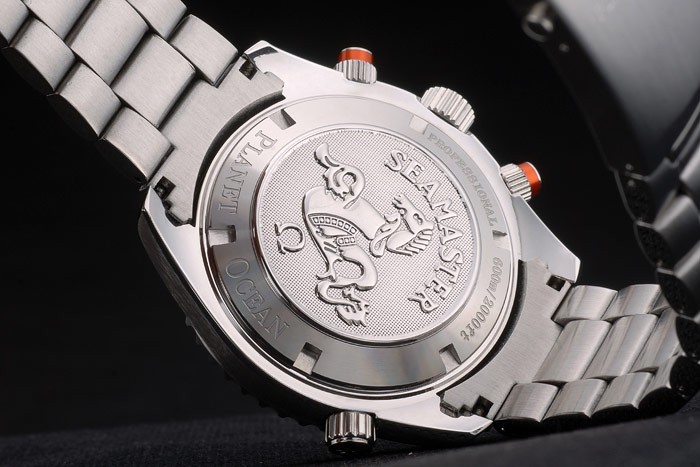 Omega Seamaster Planet Ocean Orange Tachymeter Black Dial Stainless Steel Strap 80241-7