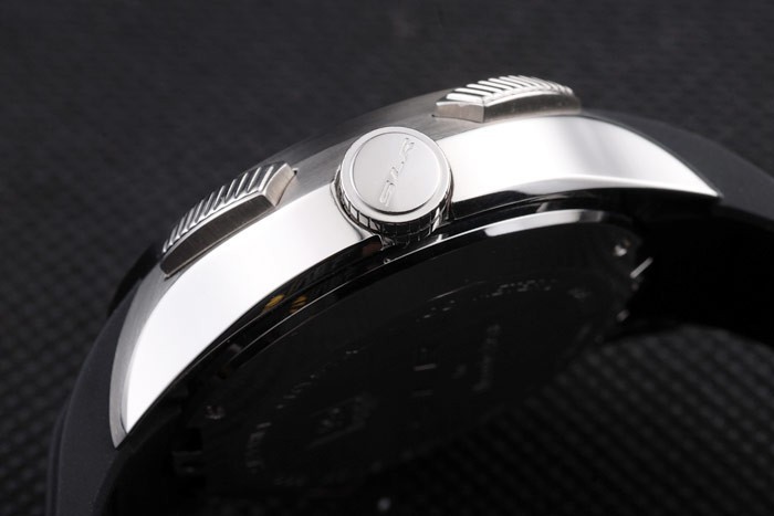 Tag Heuer SLR Swiss Tachymeter Bezel Black Rubber Strap White Dial-7