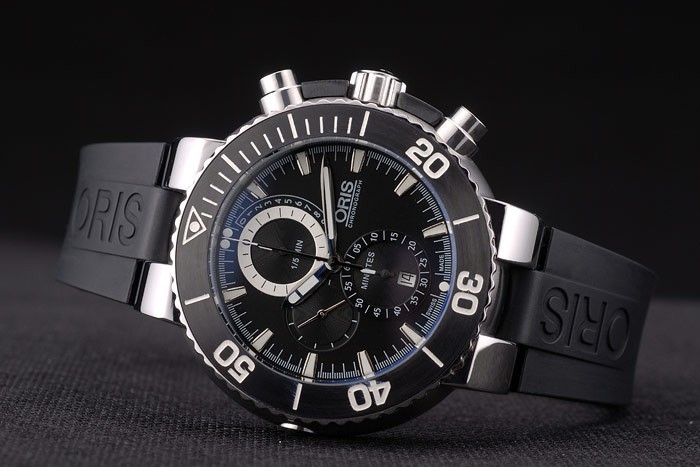 Oris Carlos Coste Limited Edition Black Rubber Strap 7893-3