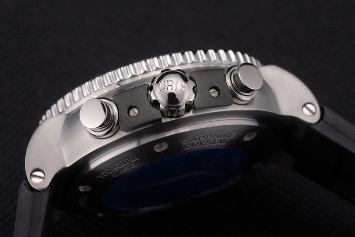 Oris Carlos Coste Limited Edition Black Rubber Strap 7893-7