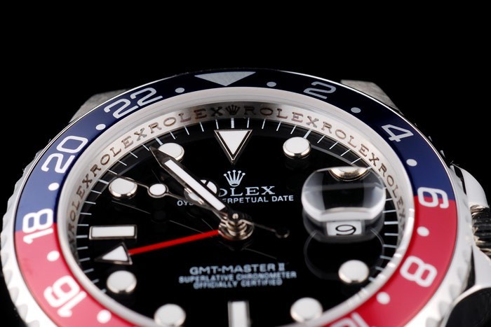 Replica Rolex GMT Master II Blue-red black ceramic bezel Dial-8