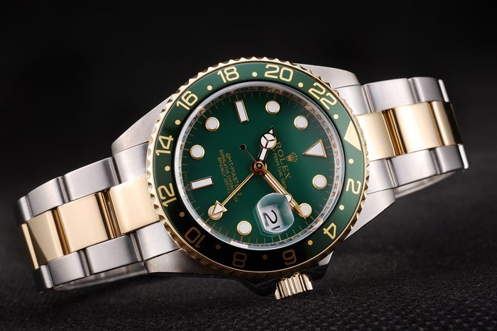 Rolex GMT Master II Green Ceramic Bezel Green Dial Tachymeter-3