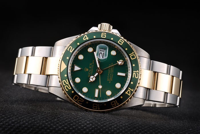 Rolex GMT Master II Green Ceramic Bezel Green Dial Tachymeter-4