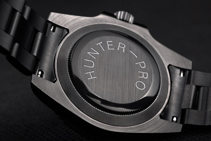 Swiss Rolex Submariner Pro-Hunter Black Steel Strap Black Dial-5