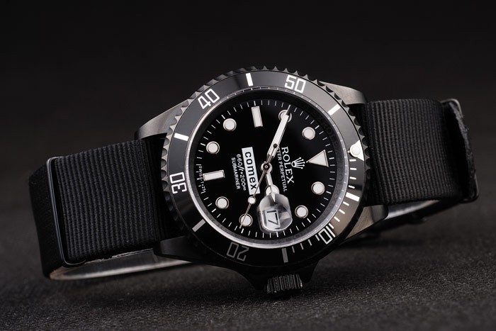Rolex Submariner Comex Black Replica Watches-7