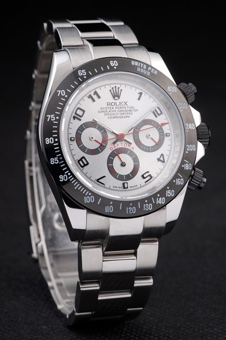Rolex Daytona Stainless Steel Black Enameled Silver Dial-2