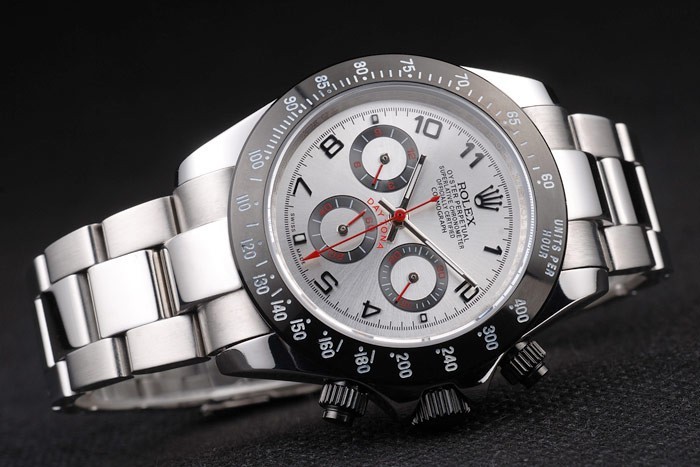 Rolex Daytona Stainless Steel Black Enameled Silver Dial-3