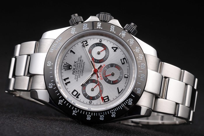 Rolex Daytona Stainless Steel Black Enameled Silver Dial-4