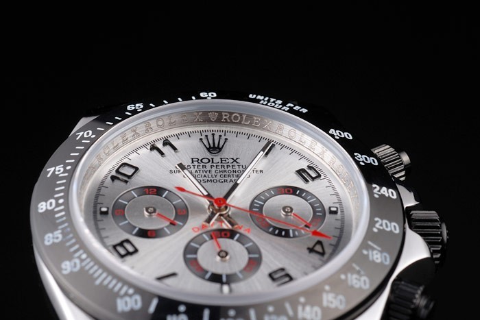 Rolex Daytona Stainless Steel Black Enameled Silver Dial-5