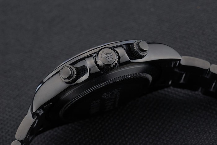Rolex Daytona Black Ion Plated Tachymeter Black Stainless Steel Strap Green Dial 80246-8