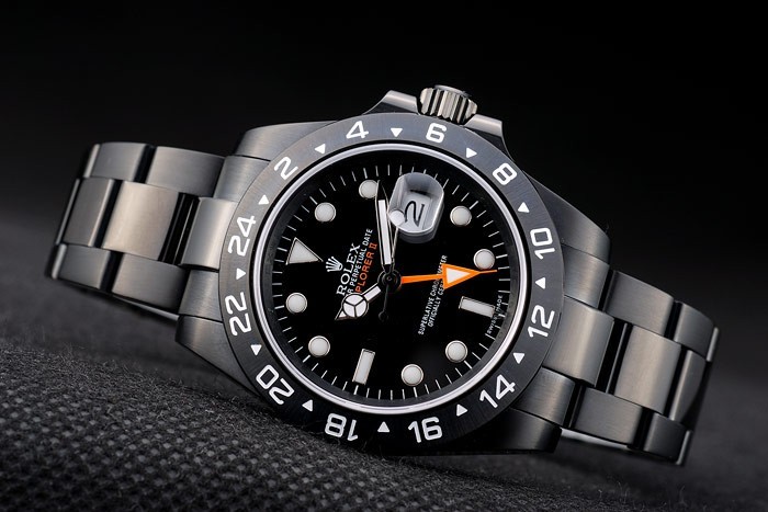 Rolex Explorer Black Ceramic Bezel Black Dial Tachymeter-4