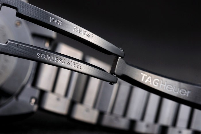 Tag Heuer Carrera Black Stainless Steel Case White Dial-5
