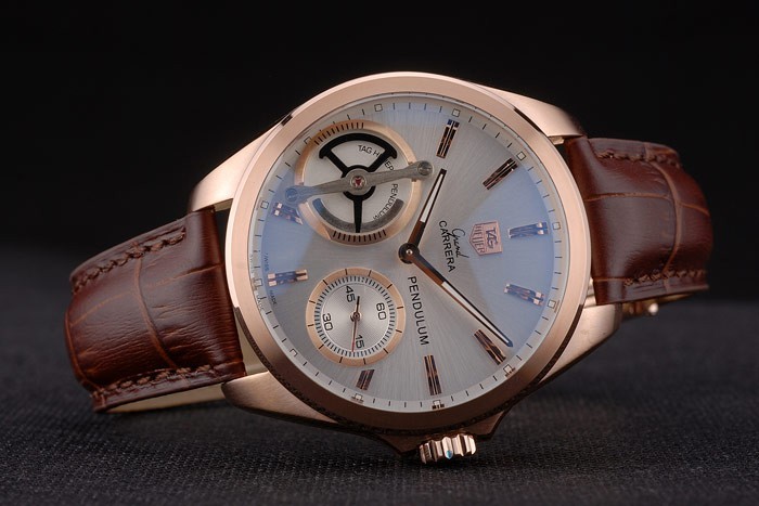 Tag Heuer Carrera Pendulum Brown Leather Strap 7918-4