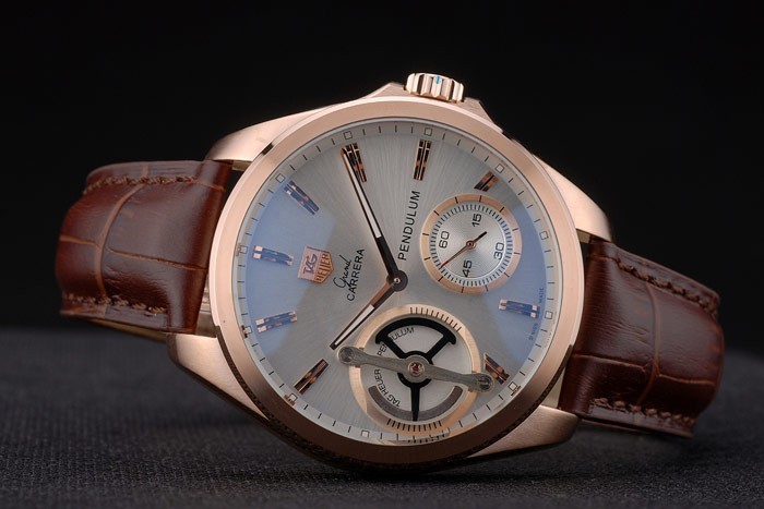 Tag Heuer Carrera Pendulum Brown Leather Strap 7918-5