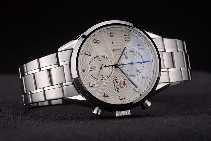 Tag Heuer Carrera White Dial Stainless Steel Strap 7925-2