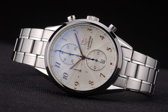 Tag Heuer Carrera White Dial Stainless Steel Strap 7925-3