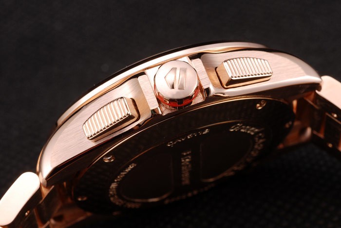 Tag Heuer Carrera Rose Gold Case White Dial-7