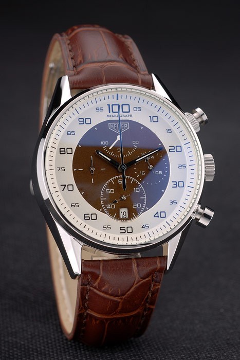Tag Heuer Mikrograph Limited Edition Brown Leather Strap 7916-3