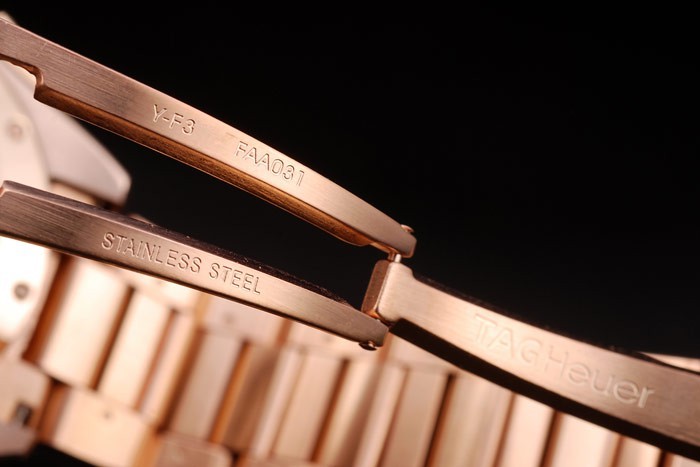 Tag Heuer Carrera Rose Gold Case Black Dial-6