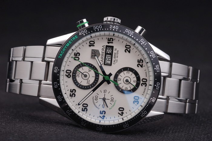 White Carrera Replica Watches 3761-5