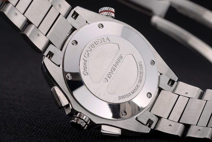 Tag Heuer Carrera Stainless Steel Case and Strap Black Dial 7909-7