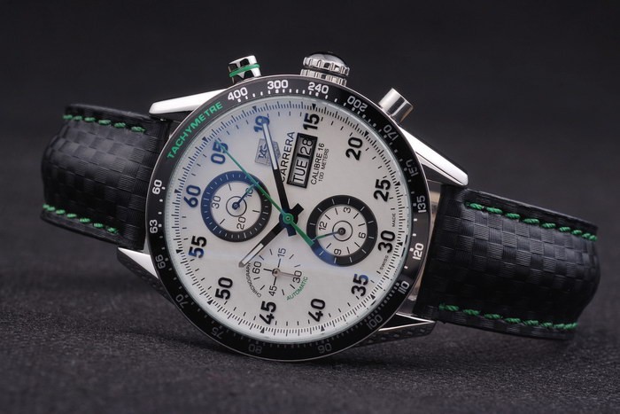 White Carrera Replica Watches 3762-4