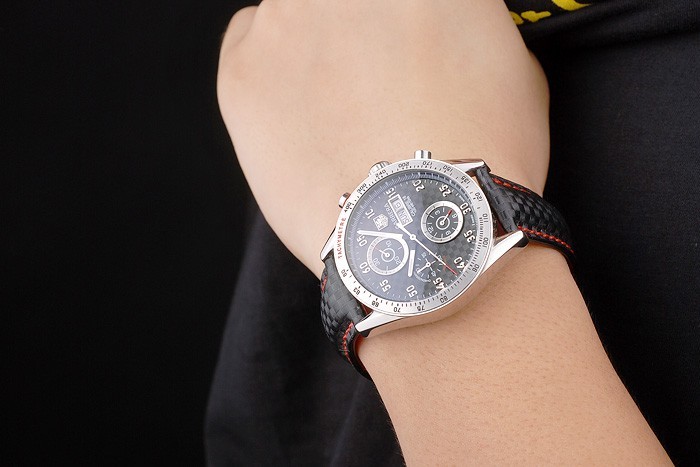 Black Carrera Replica Watches 3759-2