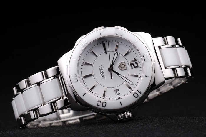Tag Heuer Formula 1 White Ceramic Bezel White Dial-2