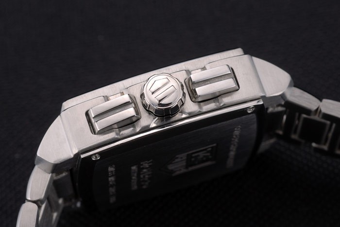 Tag Heuer Monaco Mikrograph Stainless Steel Strap Black Dial 7922-8