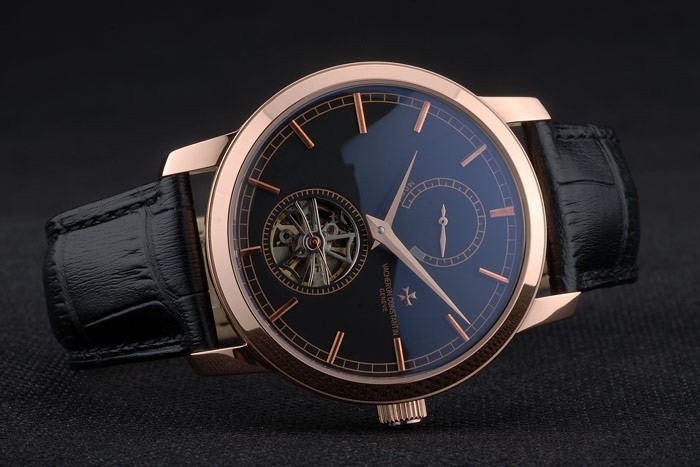 Vacheron Constantin Replica Watches Luxury Leather 80167-3