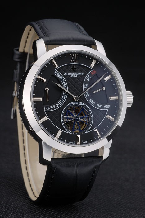 Vacheron Constantin Replica Watches Luxury Leather 80229-2