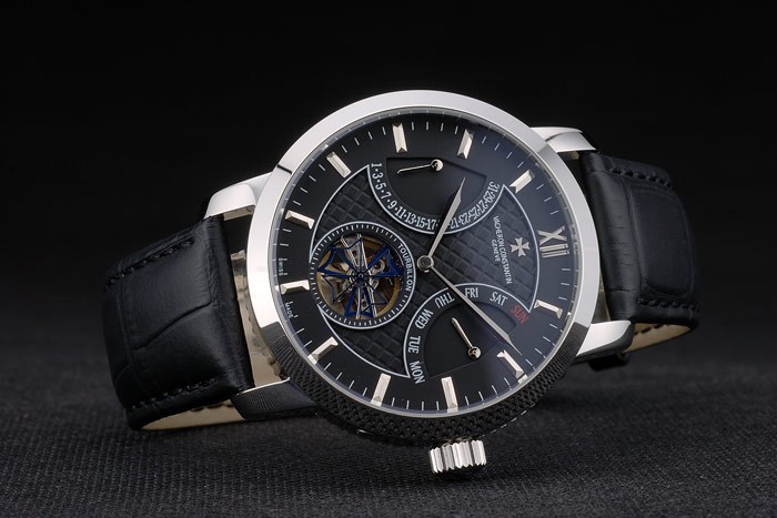 Vacheron Constantin Replica Watches Luxury Leather 80229-3