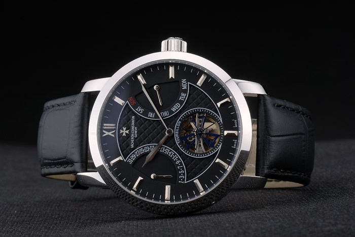 Vacheron Constantin Replica Watches Luxury Leather 80229-4